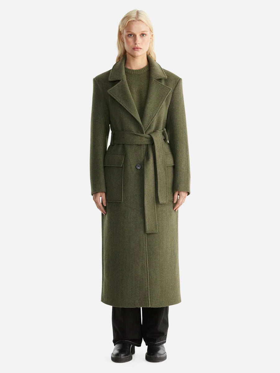 Madison Wool Coat Forest Ena Pelly Ted Olive Boutique