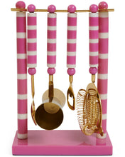 Load image into Gallery viewer, Gypsy Rose Stripe Resin Bar Tool Set | Kip &amp; Co