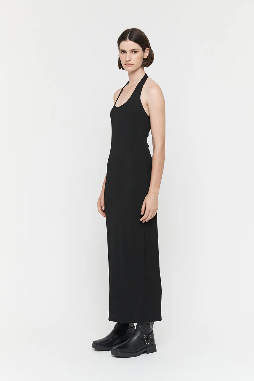 Basic Halter Dress, Black | Friend of Audrey