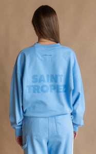 Saint Tropez Sweatshirt Periwinkle | Araminta James