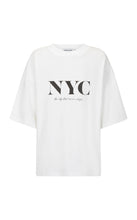 Load image into Gallery viewer, City Never Sleeps Tee Chalk | Araminta James