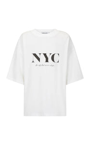 City Never Sleeps Tee Chalk | Araminta James