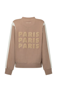 Paris Love Sweatshirt, Tan | Araminta James