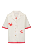 Load image into Gallery viewer, Del Mar Shirt Set Lobster Red | Araminta James