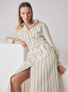 Atlas Midi Mustard Stripe