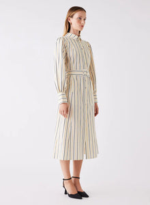 Atlas Midi Mustard Stripe