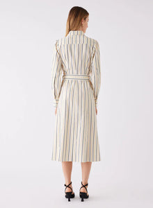 Atlas Midi Mustard Stripe