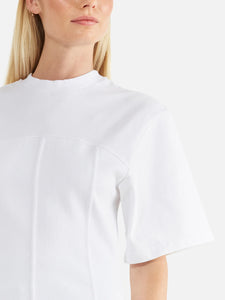 Ava Corset Tee, White | Ena Pelly