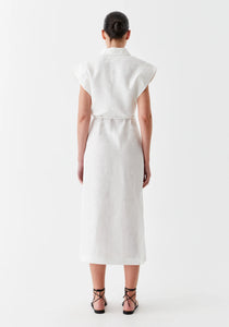 Belle Linen Dress Ivory | Morrison