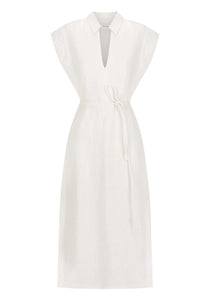 Belle Linen Dress Ivory | Morrison