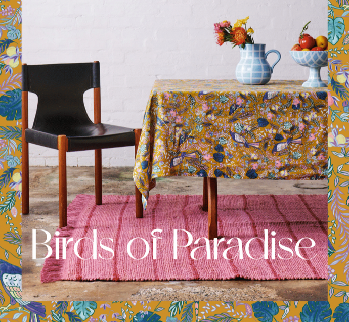 Birds of Paradise Tablecloth