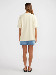 Chloe Oversized Tee, Lemon | Ena Pelly