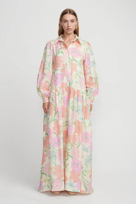 Delia Shirt Dress, Flower Market | Hansen & Gretel