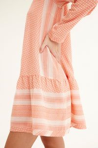 Dress 2 O Long Sleeved - Pink Dogwood & Lantana | Summery Copenhagen