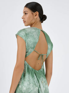 Ceylon Dress - Sari Lace - sage / Roame