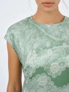 Ceylon Dress - Sari Lace - sage / Roame