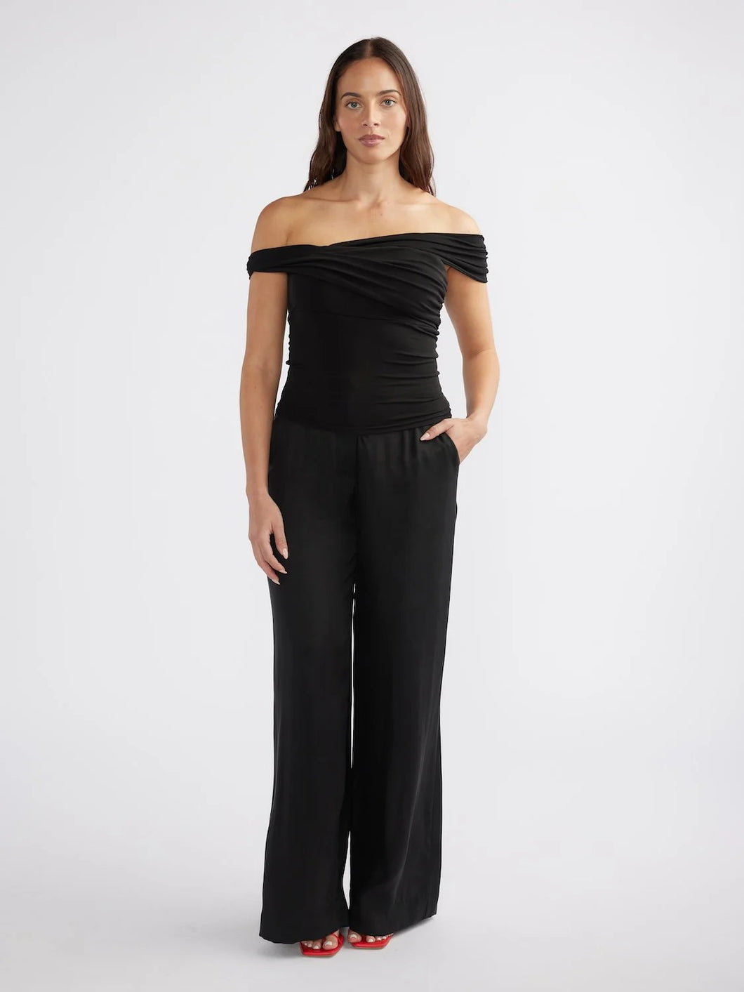 Josie Cross Over Top, Black | Ena Pelly