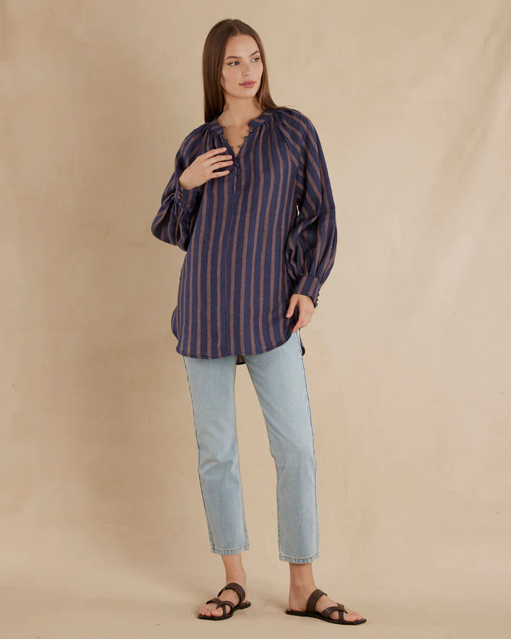 Estelle Linen Blouse | Amelius