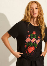 Load image into Gallery viewer, Fallen Hearts Classic Tee Washed Black | Auguste The Label