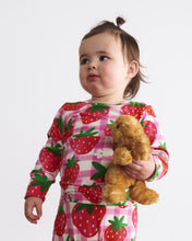 Load image into Gallery viewer, Strawberry Jam Organic Long Sleeve Romper - Kip &amp; Co