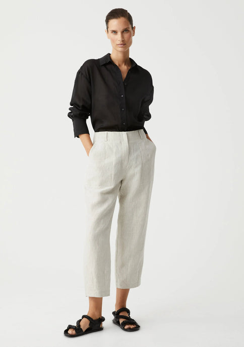 Henley Linen Pant, Flax | Morrison