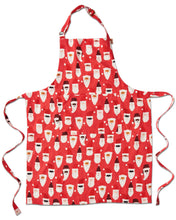 Load image into Gallery viewer, HoHoHo Red Linen Apron One Size | Kip &amp; Co