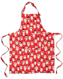 HoHoHo Red Linen Apron One Size | Kip & Co