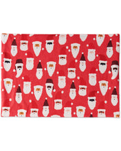 Load image into Gallery viewer, HoHoHo Red Linen 4 Piece Placemat Set One Size | Kip &amp; Co