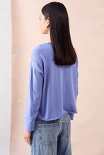 Load image into Gallery viewer, Pure Reversible Button Cardi, Cornflower | Mia Fratino