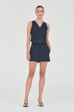 Load image into Gallery viewer, Jayden Stripe Waistcoat, Navy | Friend of Audrey