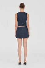 Load image into Gallery viewer, Jayden Stripe Waistcoat, Navy | Friend of Audrey