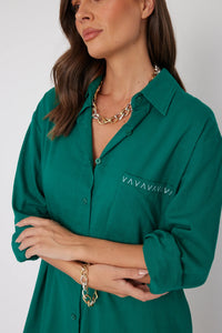 Osko Dress, Emerald | A L E X A N D R A