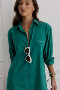 Osko Dress, Emerald | A L E X A N D R A