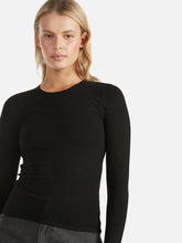 Load image into Gallery viewer, Maeve Mesh Logo Top  Black