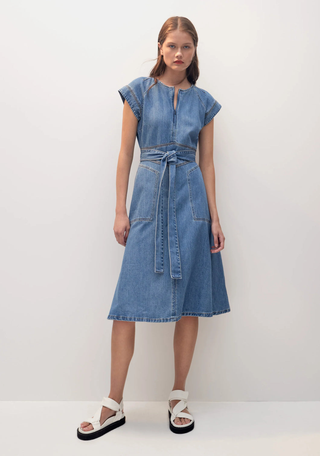 Lenny Denim Dress Blue | Morrison – Ted & Olive Boutique