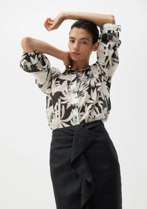 Savasi Linen Shirt Print | Morrison