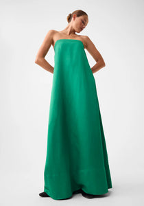 Willow Strapless Dress Emerald | Morrison