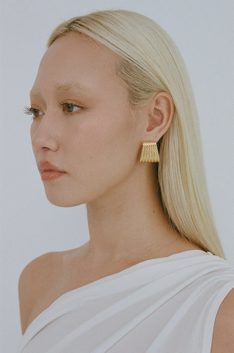 Caterpillar Earrings - Gold | Porter