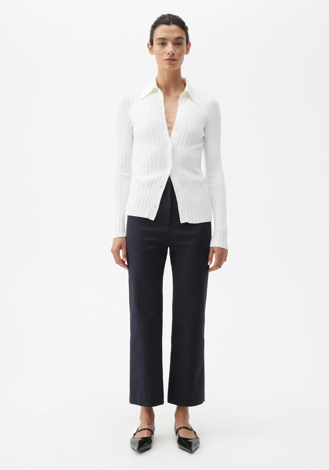 Vaucluse Crop Trouser Navy / Morrison