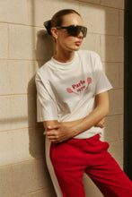 Load image into Gallery viewer, French Tennis Tee Warm White  | Araminta James