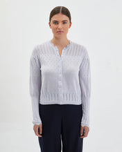 Load image into Gallery viewer, Elle Cardi Pearl / Iris &amp; Wool