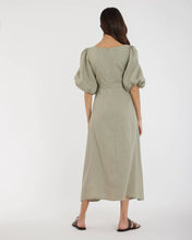 Load image into Gallery viewer, Romilly Linen Midi Dress Sage