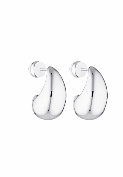 Baby Blob Earrings, Silver | Porter