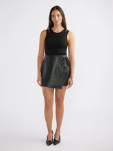 Load image into Gallery viewer, Melissa Leather Skirt Black / Ena Pelly