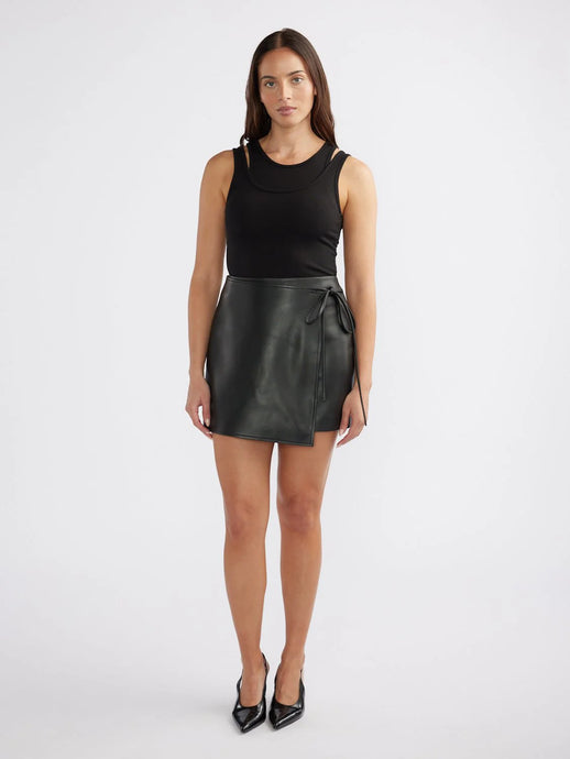 Melissa Leather Skirt Black / Ena Pelly