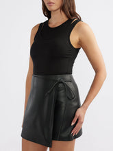 Load image into Gallery viewer, Melissa Leather Skirt Black / Ena Pelly