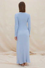 Load image into Gallery viewer, Sovere Laced Long Sleeve Midi Dress, Dawn Blue | Sovere