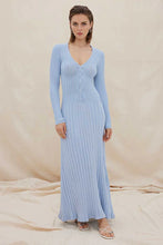 Load image into Gallery viewer, Sovere Laced Long Sleeve Midi Dress, Dawn Blue | Sovere