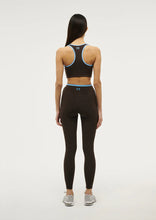 Load image into Gallery viewer, Stellar Sports Bra, Coffee/Bright Blue | PE Nation