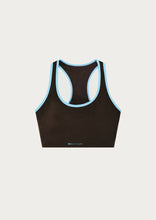 Load image into Gallery viewer, Stellar Sports Bra, Coffee/Bright Blue | PE Nation